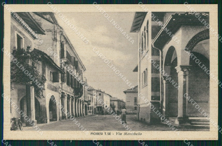 Torino Piobesi Via Montebello cartolina MT5013 – fronte