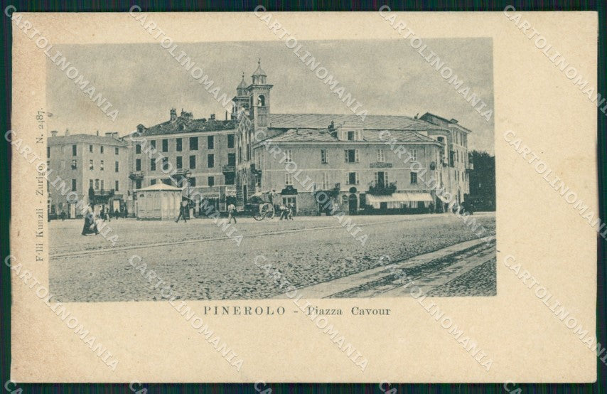 Torino Pinerolo Piazza Cavour cartolina MT5049 – fronte