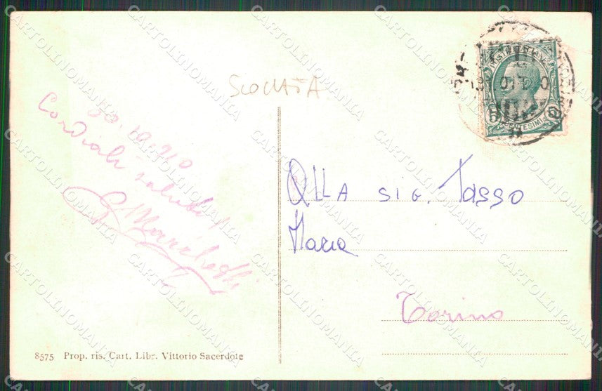 Torino Pinerolo San Maurizio SCOLLATA cartolina MT5051 – retro
