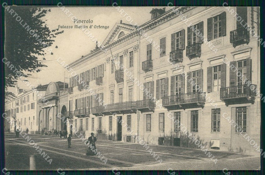 Torino Pinerolo Palazzo Martin Orfengo cartolina MT5055 – fronte