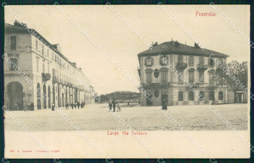 Torino Pinerolo Largo Via Saluzzo cartolina MT5056 – fronte
