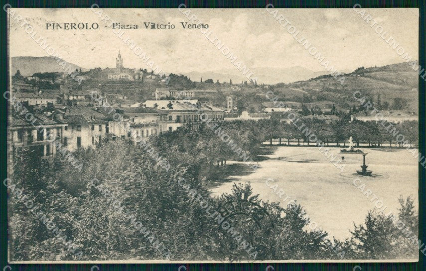 Torino Pinerolo Piazza Vittorio Veneto cartolina MT5060 – fronte