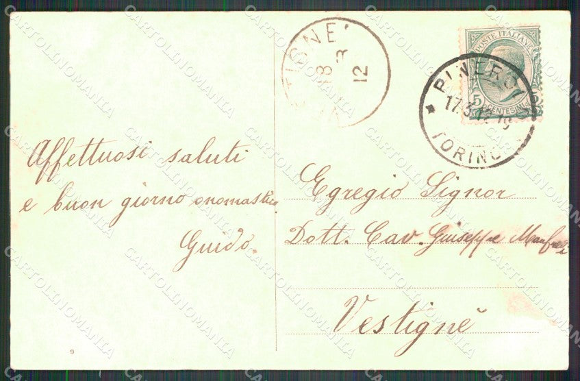 Torino Pinerolo Caserma Principe Amedeo Militari cartolina MT5064 – retro