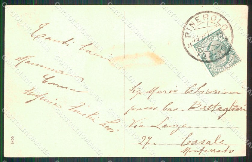 Torino Pinerolo San Donato ABRASA cartolina MT5068 – retro