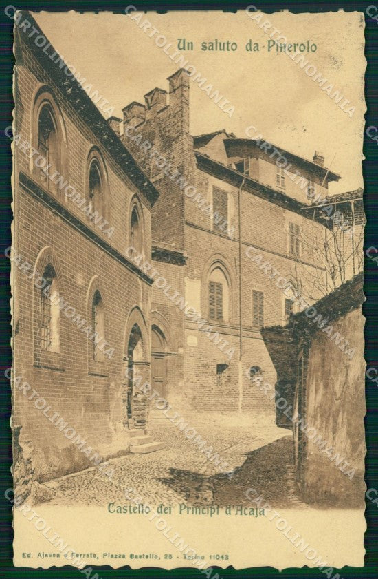 Torino Pinerolo Castello cartolina MT5069 – fronte