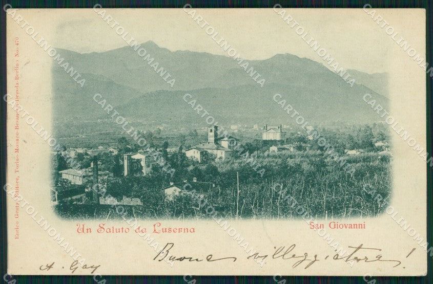 Torino Luserna San Giovanni Panorama cartolina MT5090 – fronte