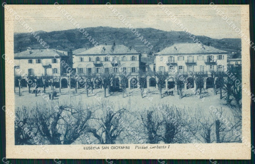 Torino Luserna San Giovanni Piazza Umberto I cartolina MT5093 – fronte