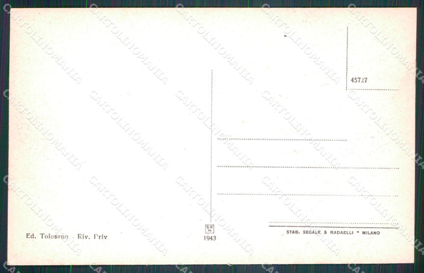 Torino Luserna San Giovanni Piazza Umberto I cartolina MT5093 – retro