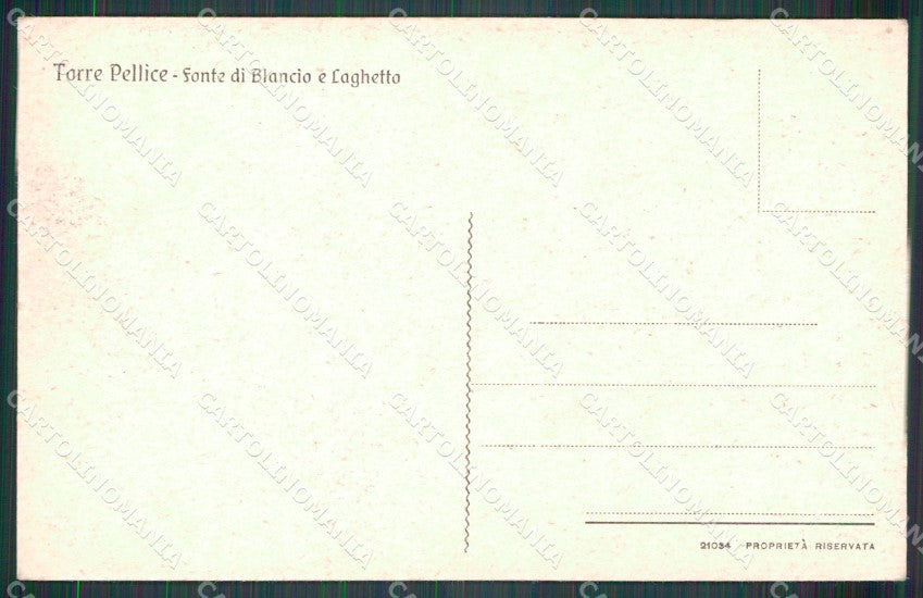 Torino Torre Pellice Fonte Blancio Laghetto cartolina MT5107 – retro