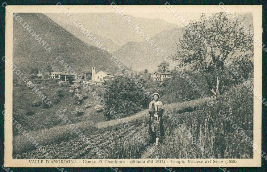 Torino Torre Pellice Angrogna Chanforan Tempio Valdese ABRASA cartolina MT5117 – fronte