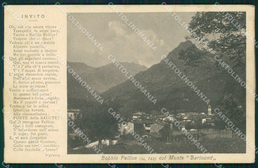 Torino Bobbio Pellice Unione Alpinisti cartolina MT5121 – fronte