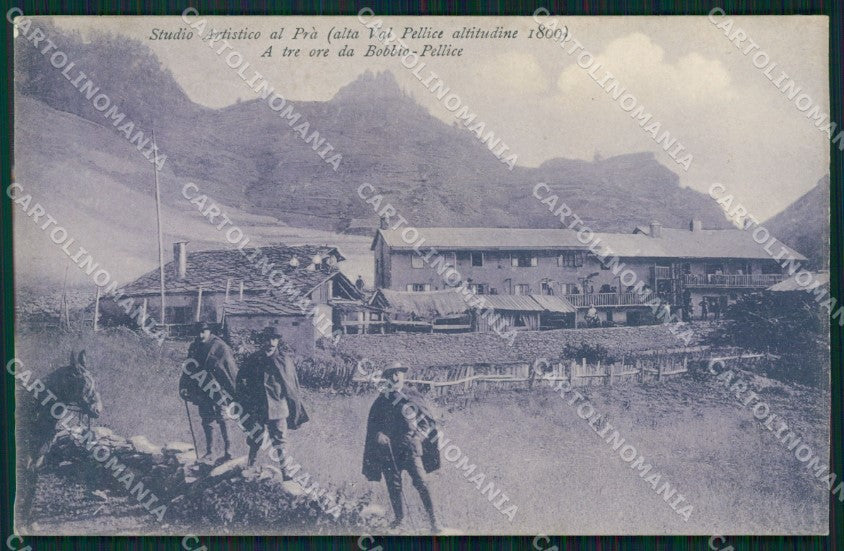 Torino Bobbio Pellice Conca del Pra Genta SCOLLATA cartolina MT5129 – fronte