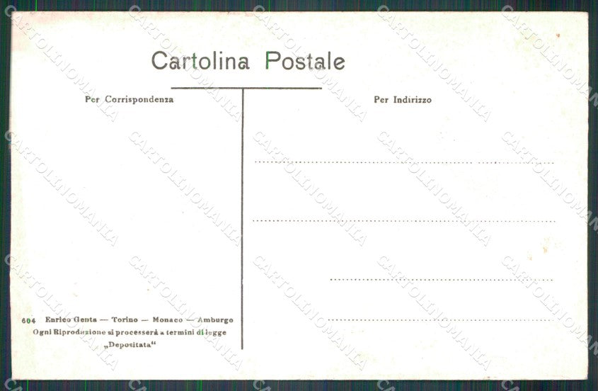 Torino Bobbio Pellice Conca del Pra Genta SCOLLATA cartolina MT5129 – retro