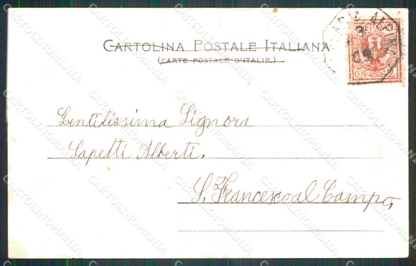 Torino San Germano Val Chisone Panorama cartolina MT5134 – retro