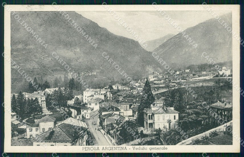 Torino Perosa Argentina Panorama PIEGHINA cartolina MT5138 – fronte