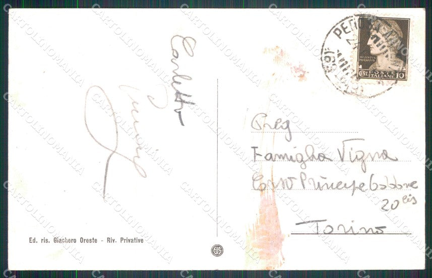 Torino Perosa Argentina Panorama PIEGHINA cartolina MT5138 – retro