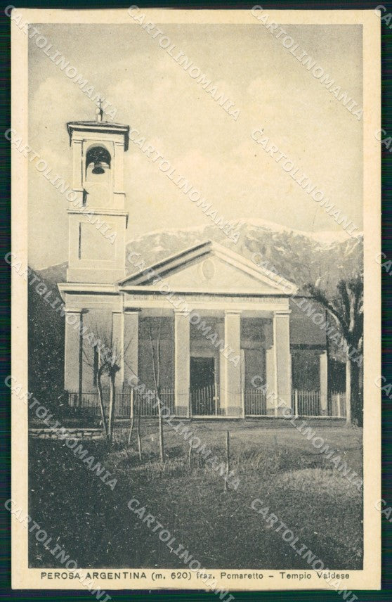 Torino Perosa Argentina Pomaretto Tempio Valdese cartolina MT5139 – fronte