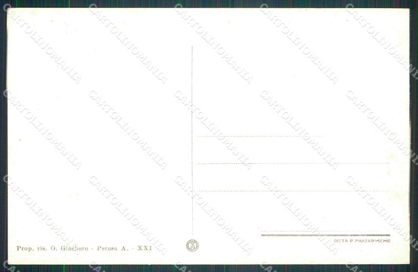 Torino Perosa Argentina Pomaretto Tempio Valdese cartolina MT5139 – retro