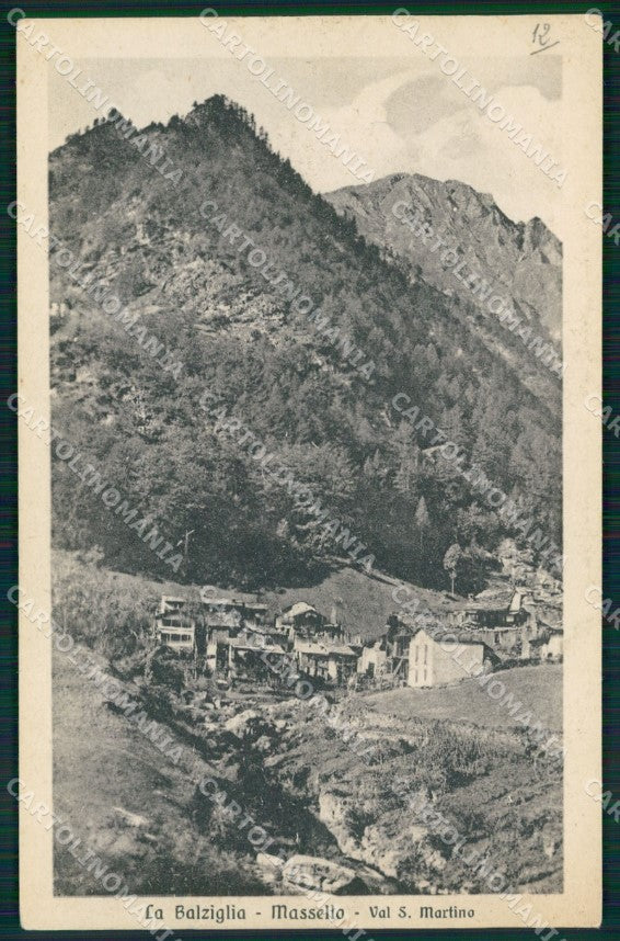 Torino Massello La Balziglia Val San Martino cartolina MT5143 – fronte