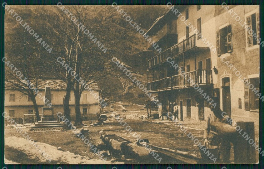 Torino Prali Ghigo Scuole Monumento ai Caduti Campo Unionista cartolina MT5148 – fronte