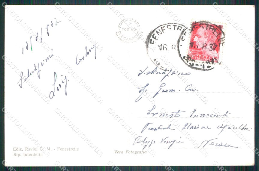 Torino Fenestrelle Panorama Foto cartolina MT5164 – retro