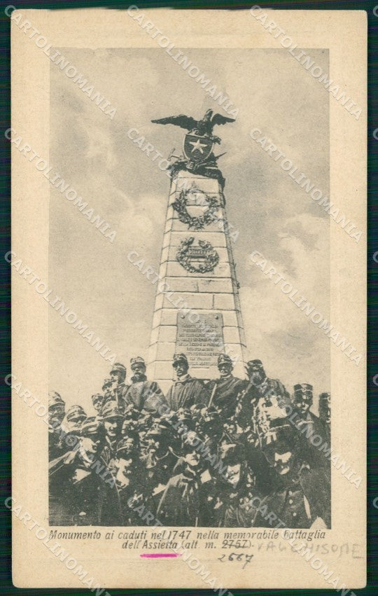 Torino Meana Susa Assietta Battaglia Monumento Caduti Militari cartolina MT5167 – fronte