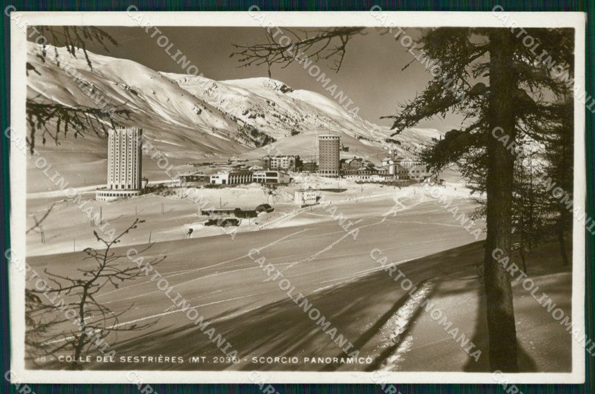 Torino Sestriere Sestrieres Colle di Nevicata Foto cartolina MT5170 – fronte