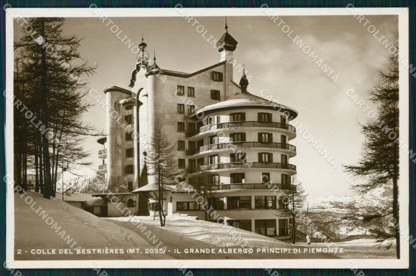 Torino Sestriere Sestrieres Albergo Principi di Piemonte Foto cartolina MT5177 – fronte