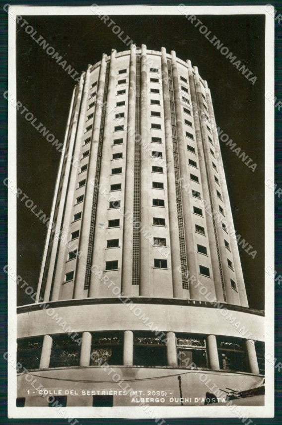 Torino Sestriere Sestrieres Colle del Albergo Duchi Aosta Foto cartolina MT5179 – fronte