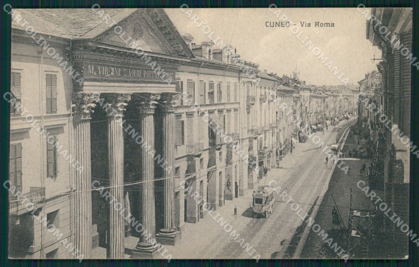 Cuneo città Via Roma cartolina MT5189 – fronte