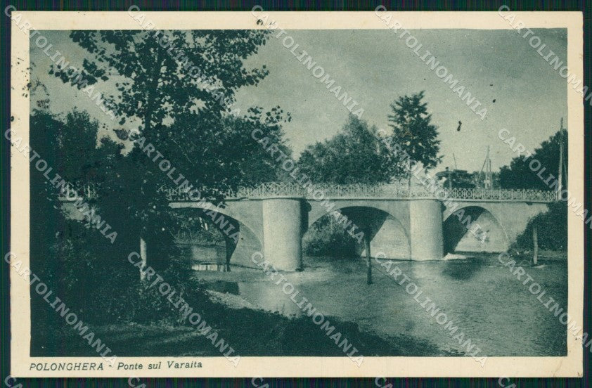 Cuneo Polonghera Ponte sul Varaita PIEGA cartolina MT5190 – fronte