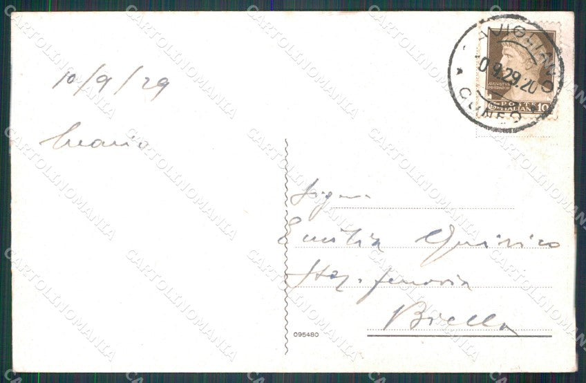 Cuneo Savigliano Via Sant'Andrea cartolina MT5202 – retro