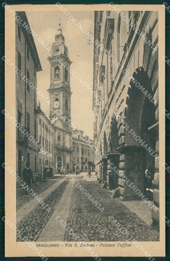 Cuneo Savigliano Via Sant'Andrea cartolina MT5203 – fronte