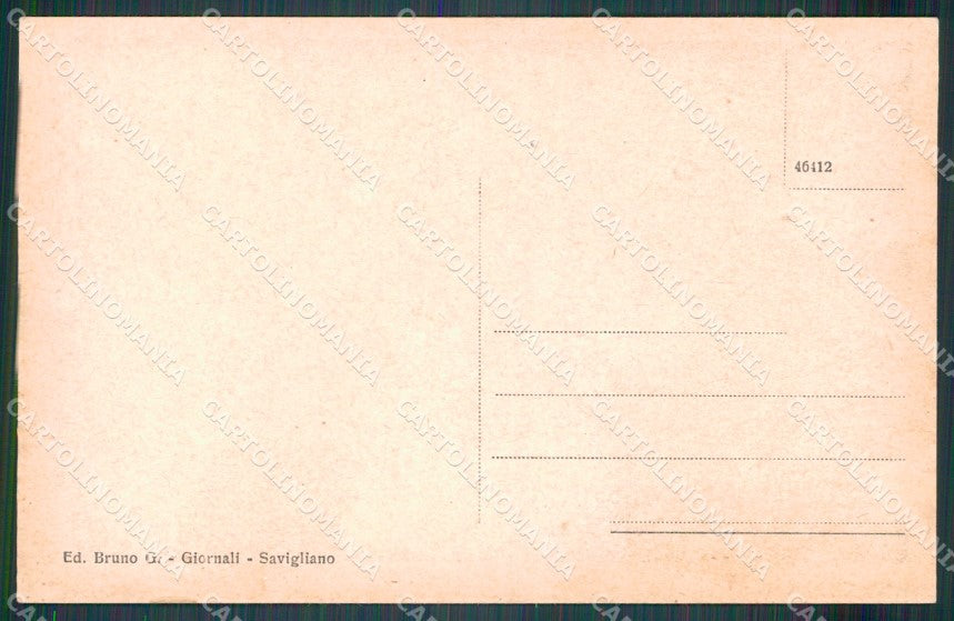 Cuneo Savigliano Via Sant'Andrea cartolina MT5203 – retro