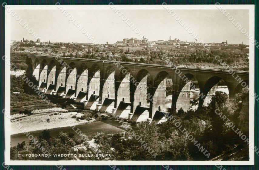 Cuneo Fossano Viadotto sulla Stura Foto cartolina MT5206 – fronte