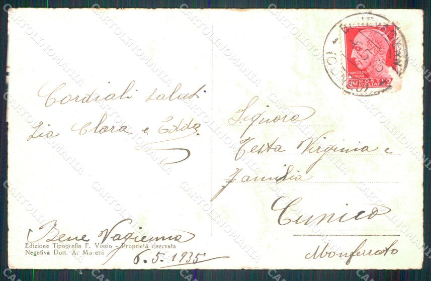Cuneo Bene Vagienna Panorama PIEGHINA cartolina MT5211 – retro