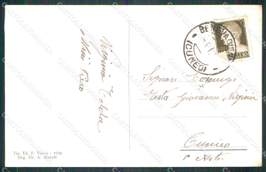 Cuneo Bene Vagienna Castello cartolina MT5213 – retro