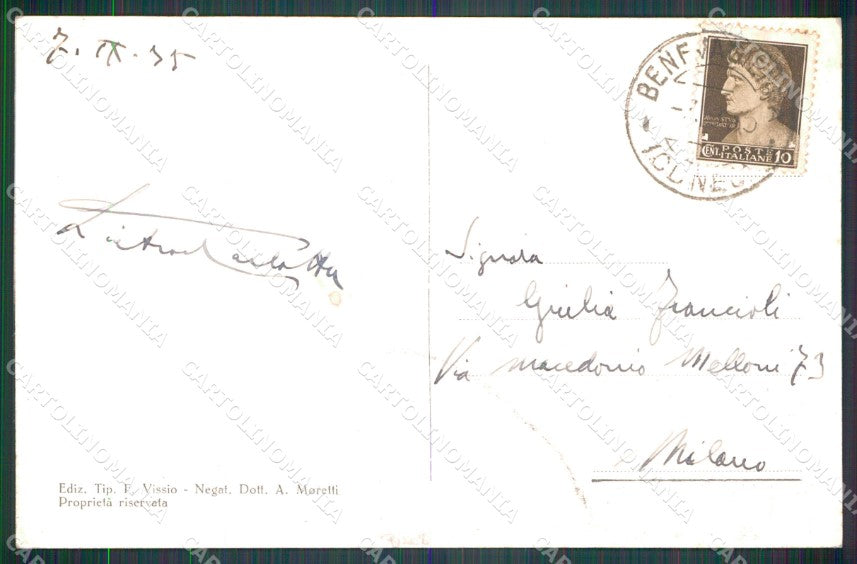 Cuneo Bene Vagienna Santuario Beata Vergine Grazie PIEGHINA cartolina MT5216 – retro