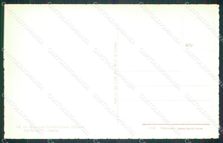 Cuneo Fossano Murazzo cartolina MT5218 – retro