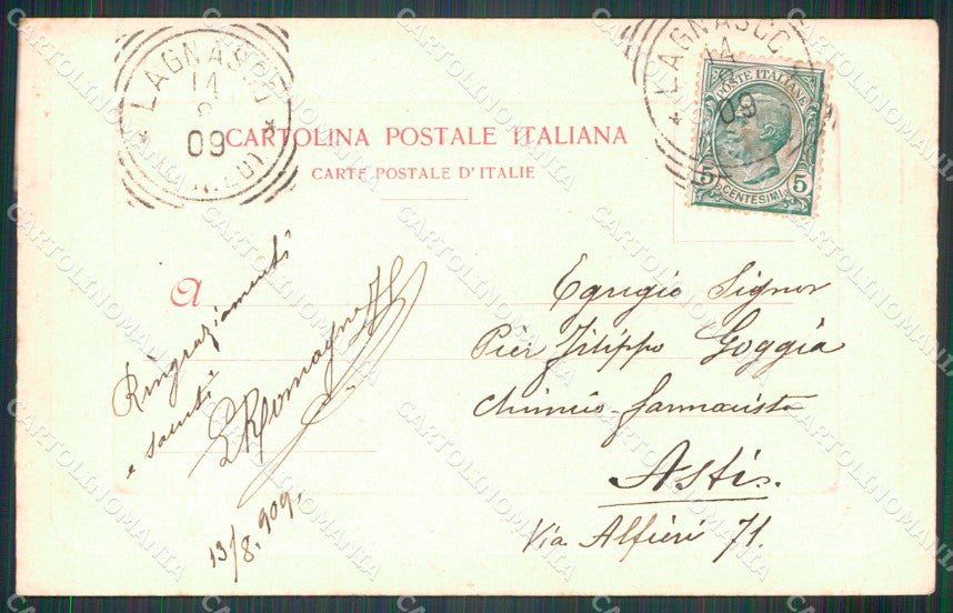 Cuneo Lagnasco Parrocchia Madonna delle Grazie cartolina MT5223 – retro