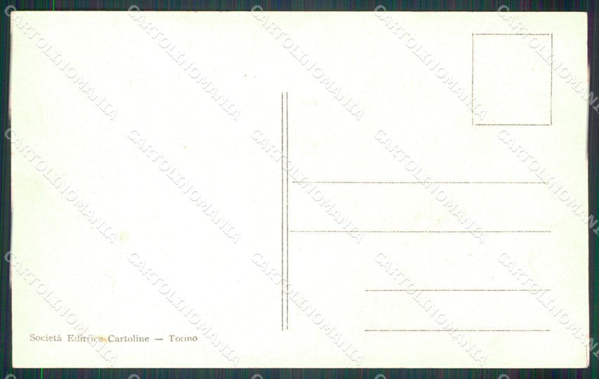 Cuneo Trinità Panorama Nevicata cartolina MT5227 – retro