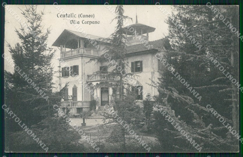 Cuneo Centallo Villa Carpano cartolina MT5234 – fronte