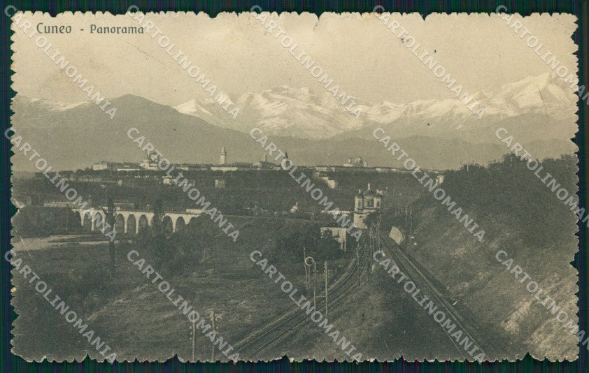 Cuneo città Panorama cartolina MT5252 – fronte