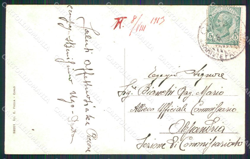 Cuneo città Madonna della Riva PIEGA cartolina MT5257 – retro