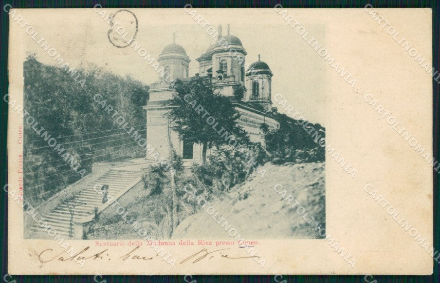 Cuneo città Santuario Madonna della Riva cartolina MT5259 – fronte
