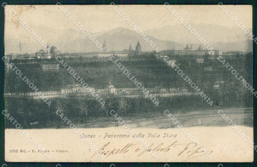 Cuneo città Panorama cartolina MT5267 – fronte