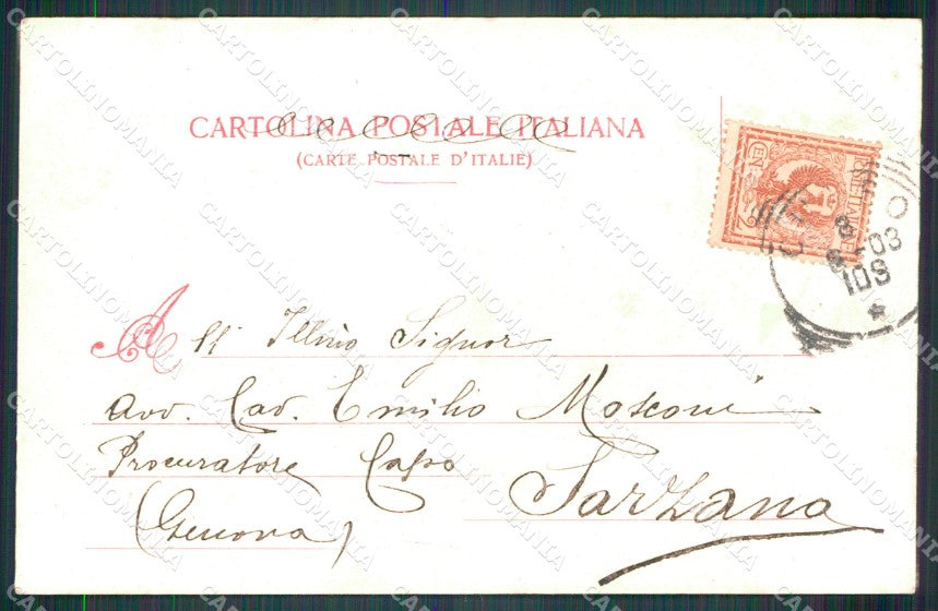 Cuneo città SCOLLATA cartolina MT5272 – retro