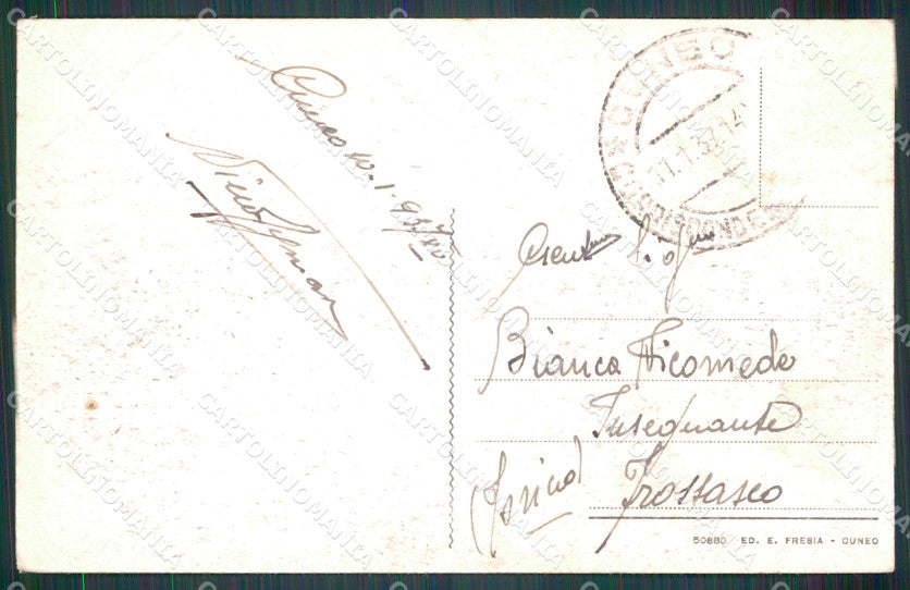 Cuneo città Fascismo cartolina MT5285 – retro