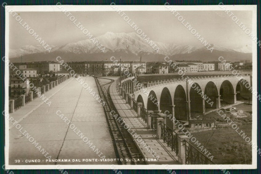 Cuneo città Viadotto sulla Stura Foto cartolina MT5294 – fronte