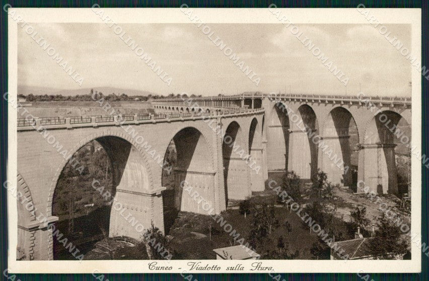 Cuneo città Viadotto sulla Stura cartolina MT5296 – fronte